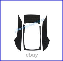 4PCS Carbon Fiber Inner Gear Shift Box Panel Cover Trim Fit For Audi A6 C7 12-18