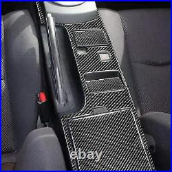 4×Soft Carbon Inner Gear Shift Box Panel Cover Trim Fit For Nissan350Z 2003-2009