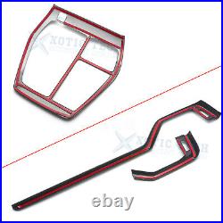 8x Carbon Fiber Front Interior Decor Cover Molding Pkg Kit For Toyota RAV4 19-20