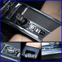 ABS Carbon Fiber Fits 2018-2019 Volvo XC60 Inner Gear Shift Box Panel Cover Trim