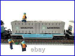 Adelaide Brand NEW Maersk Train fit city Lego 10219 helicopter wagon crossing