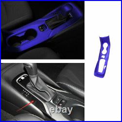 Blue Inner Gear Box Shift Panel Decoration Trim Fit For 2019-2021 Toyota Corolla