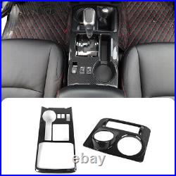 Carbon Fiber ABS Central Gear Shift Box Panel Trim For 4Runner 2010+ SR5 LIMITED