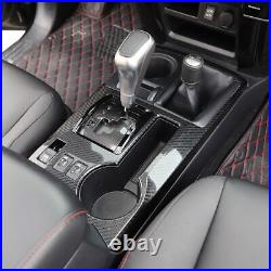 Carbon Fiber ABS Central Gear Shift Box Panel Trim For 4Runner 2010+ SR5 LIMITED