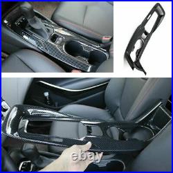 Carbon Fiber Gear Box Shift & Cup Holder Cover Fit For Toyota Corolla 2019-2021