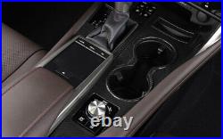 Carbon Fiber Gear Box Shift & Cup Holder Panel Fit For Lexus RX350 450h 20-2022