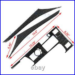 Carbon Fiber Gear Shift Box Panel + Side Cover Trims For Lexus IS250 IS350 14-18