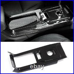 Carbon Fiber Gear Shift Box Panel Trim Fit For Land Rover Discovery Sport 15-19