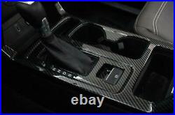 Carbon Fiber Inner Gear Box Shift Panel Cover Trim For Ford Escape Kuga 2017-19