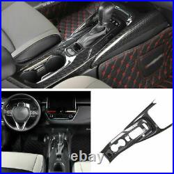 Carbon Fiber Inner Gear Shift Box Panel Cover Trim For 2019-2021 Toyota Corolla