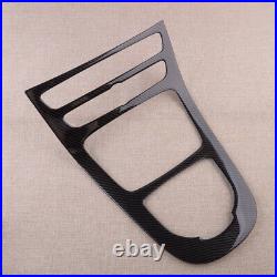 Carbon Fiber Style Console Gear Shift Box Panel Trim Cover Fits For Benz W213
