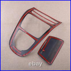 Carbon Fiber Style Console Gear Shift Box Panel Trim Cover Fits For Benz W213