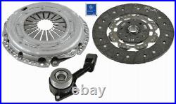 Clutch Kit 3pc (Cover+Plate+CSC) fits VOLVO V60 Mk1 1.6D 11 to 15 D4162T 240mm