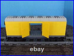 Custom Built Box Car Train Built with New / Used Lego Bricks / Parts Fits 9V IR RC