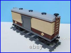 Custom Built Train Box Car Built with New Lego Bricks fits 10194 Emerald Night
