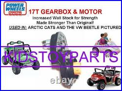 Dynatrax Also Fits Power Wheels 17t #7r Arctic Cat Gearbox Transmission & Motor