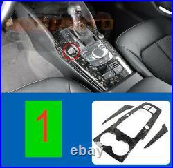Fit For 2015-20 Audi A3 S3 RS3 Real carbon fiber Gear Shift Box Panel Cover Kit