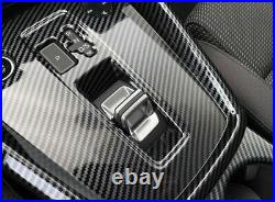 Fit For Audi A3 2022 2023 ABS Carbon Fiber Middle Console Gear Shift Panel Trim