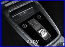 Fit For Audi A3 2022 2023 Carbon Fiber ABS Console Gear Shift Frame Cover Trim