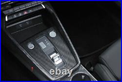 Fit For Audi A3 2022 2023 Carbon Fiber ABS Console Gear Shift Frame Cover Trim