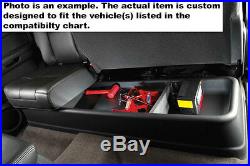 Fits 14-19 Silverado Crew Cab Husky Liners Gearbox Under Seat Storage Box 09031