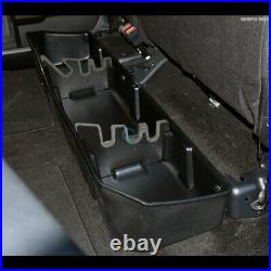 Fits 99-16 F250/F350 Superduty Crew Blk Gearbox Under Seat Storage Organizer Box