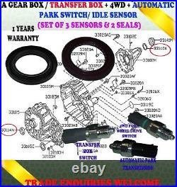 Fits Nissan Navara D40 Gearbox Transfer Box Sensor Switch Front Rear Seals Kit