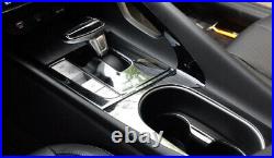 For Hyundai Elantra 2021 Gear Box Shift Panel Decoration Cover Trim Black Steel
