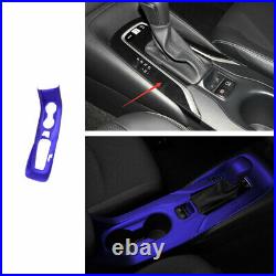 For Toyota Corolla 2019-2021 Blue Gear Box Shift & Cup Holder Panel Cover Trim