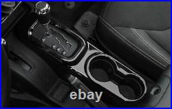 Gear Box Shift Cup Holder Panel Cover ABS Black For Jeep Wrangler JK 2011-2017