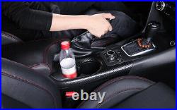 Gear Box Shift & Cup Holder Panel Cover For Mazda 3 Axela 2014-2019 Carbon Fiber