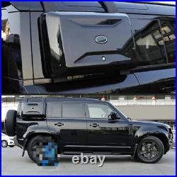 Glossy Black Exterior Side Mounted Gear Box Carrier Fits For Defender 2020-2024