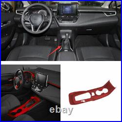 Inner Gear Box Shift Panel Decoration Trim Red Fit For 2019-2021 Toyota Corolla