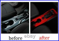 Inner Gear Box Shift Panel Decoration Trim Red Fit For 2019-2021 Toyota Corolla