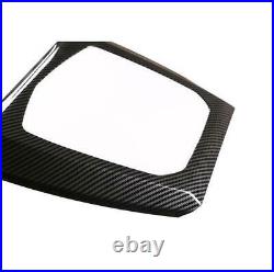 Interior carbon fiber ABS Gearbox shift panel cover Trim Fit For 2022 BMW X3 X4