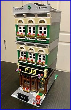 LEGO CUSTOM MODULAR PUB fits with 10264 for city or train display MOC 624