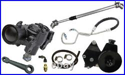 Power Steering Gear Box Kit, 4/6 Cyl Smog Bracket, 201, A/c, Fits 72-75 Jeep Cj
