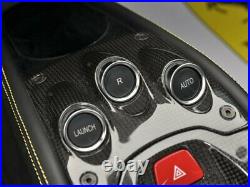 Real Carbon Fiber Gear Shift Box Panel Cover Trim Fit For Ferrari 458 11-16 2PCS