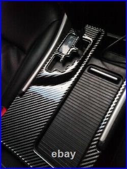 Real Carbon Fiber Inner Gear Shift Box Panel Cover For 2011-2014 Hyundai Sonata