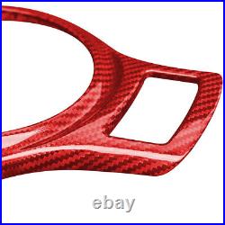Red Carbon Fiber Gear Shift Box Panel Cover Trim Fit For Subaru BRZ Toyota GT86