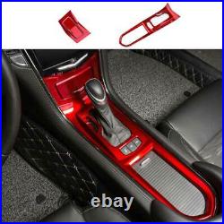 Red Inner Gear Box Shift Panel Decoration Cover Trim For Cadillac ATS 2013-2019