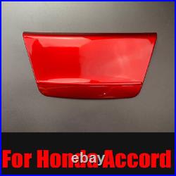 Red Style Gear Shift Box Panel Holder Cover Trim Fit For Honda Accord 2018-2022