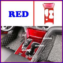 Red Style Gear Shift Box Panel Holder Cover Trim Fit For Honda Accord 2018-2022