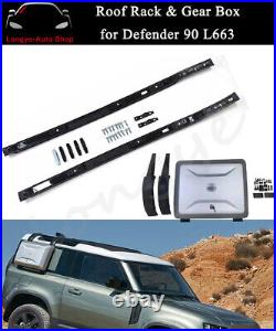 Roof Rack Rail Side Mounted Gear Box Fits For Defender 90 110 L663 851 2020-2024