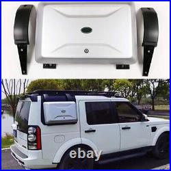 Silver Exterior Side Mounted Gear Carrier Box Fits LR Discovery 3 LR3 2003-2009