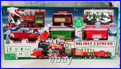 The HOLIDAY EXPRESS Christmas Train Set 30pc Fits around 7 Foot Tree NEW IN BOX