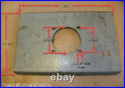 Universal Fit Mounting Plate for Rotary Cutter 40hp Gearbox 20 x1 3-1/2