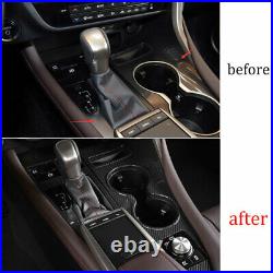 Wood Grain Gear Box Shift & Cup Holder Panel Cover For Lexus RX350 450h 20-2022